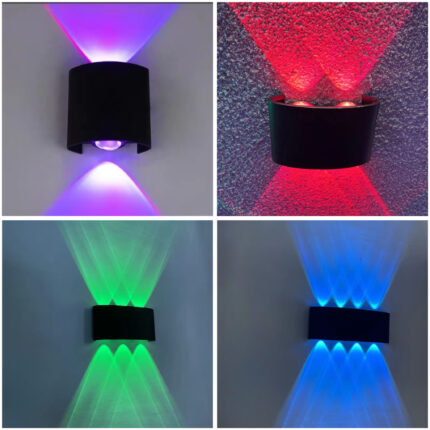 LED Outdoor Wall Light (RGB Auto Colour Change)