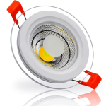 LED Glass Panel Ceiling Light | 6W/12W | Day Light, Warm White & Natural White