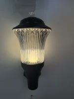 Indoor/Outdoor Wall Light | Bulb not Included | Steel Base | Plastic Upper Body