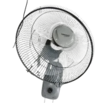 Telesonic | Wall Fan with Remote | 16 inch | Black